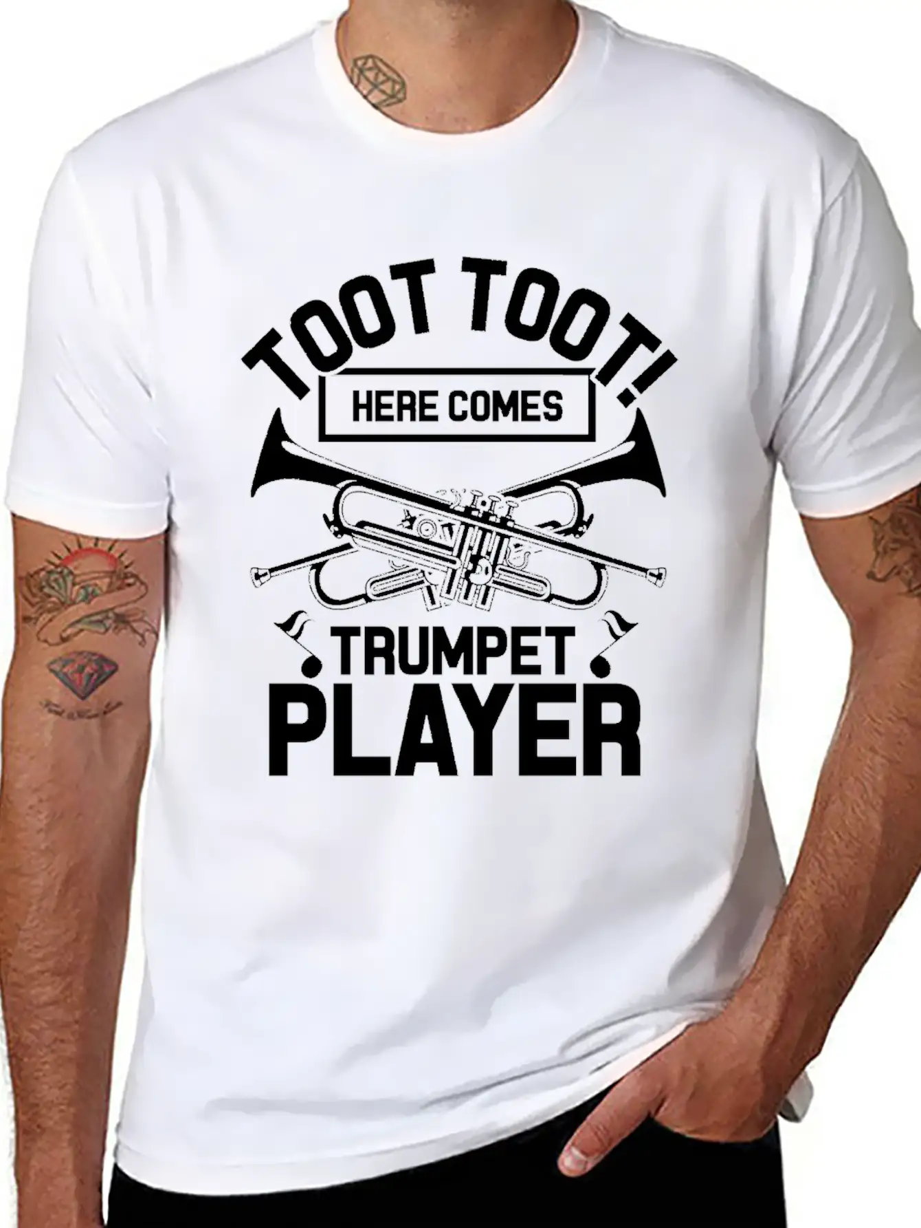 Trumpet Breathable Soft Cotton T-Shirt – Timeless Casual Look