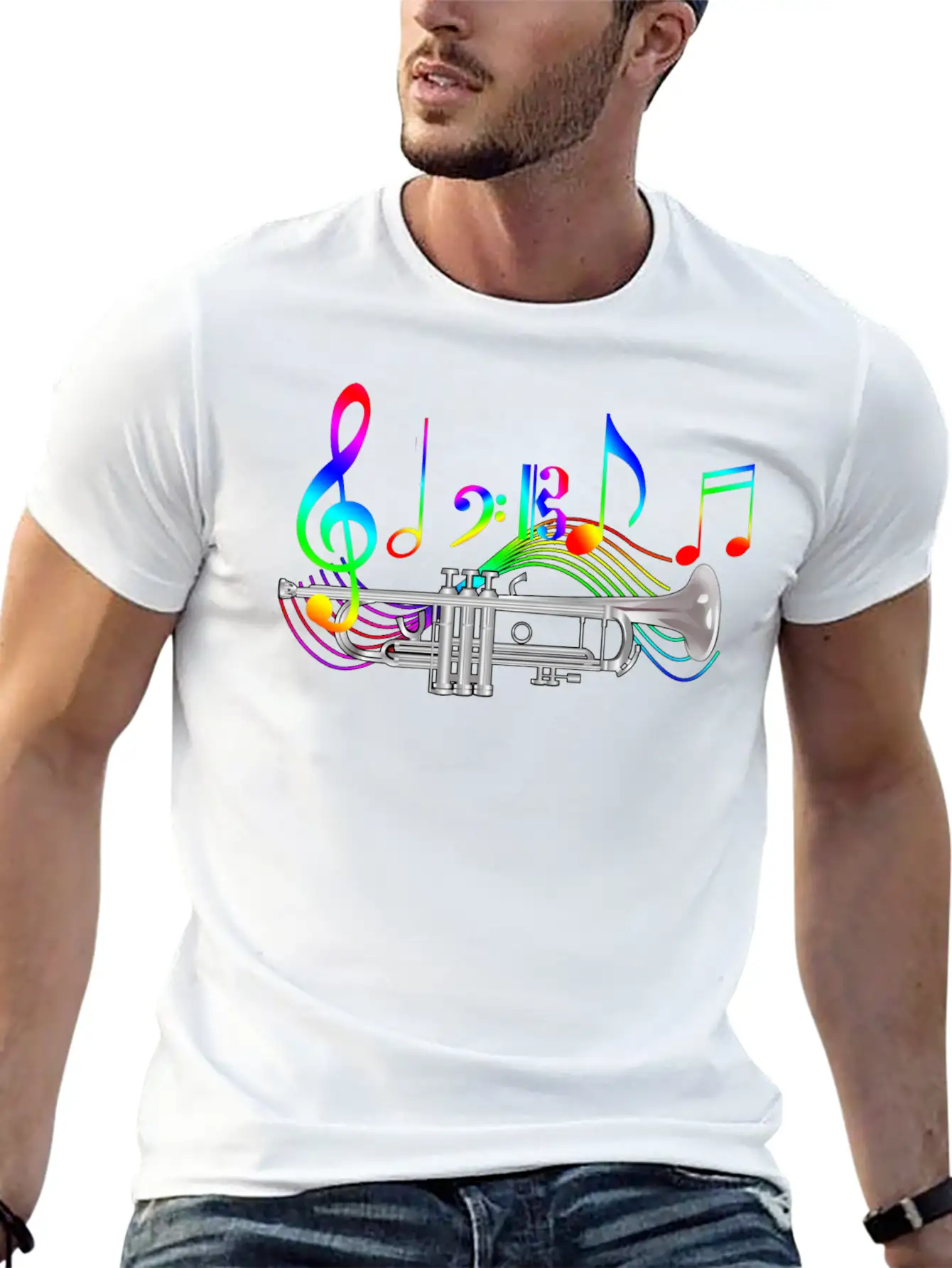 Trumpet Classic Fit Graphic Tee For Daily Comfort – Unisex Cotton Shirt
