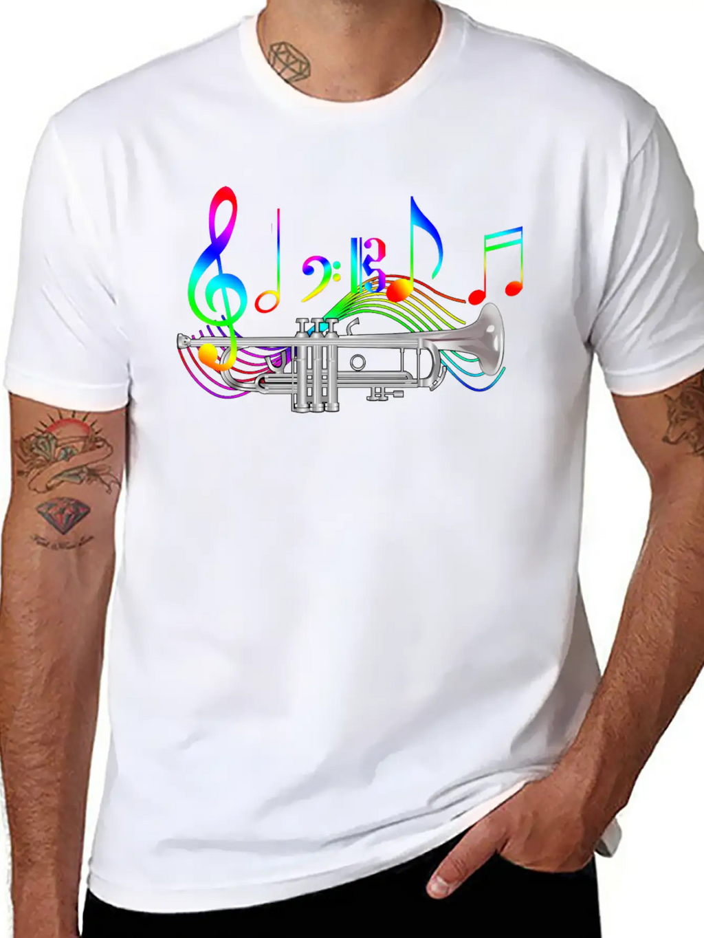 Trumpet Classic Fit Graphic Tee For Daily Comfort – Unisex Cotton Shirt