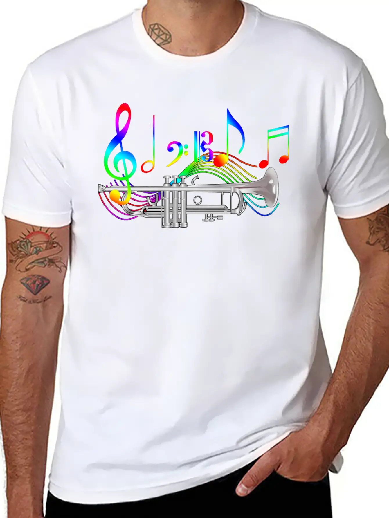 Trumpet Classic Fit Graphic Tee For Daily Comfort – Unisex Cotton Shirt