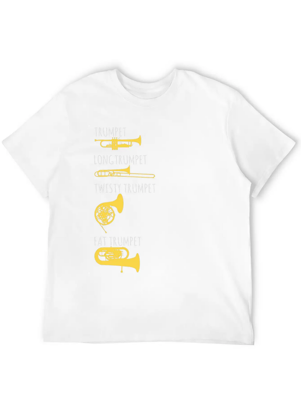Trumpet - Funny Music Musician Gift Essential Cotton Tee For Daily Outfits – Unisex Style