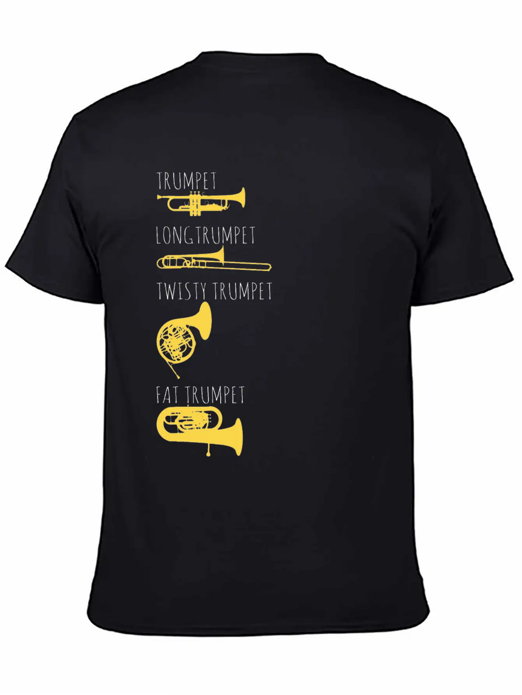 Trumpet - Funny Music Musician Gift Essential Cotton Tee For Daily Outfits – Unisex Style