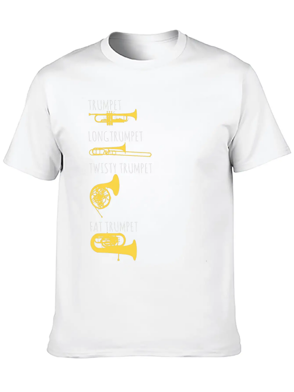 Trumpet - Funny Music Musician Gift Essential Cotton Tee For Daily Outfits – Unisex Style