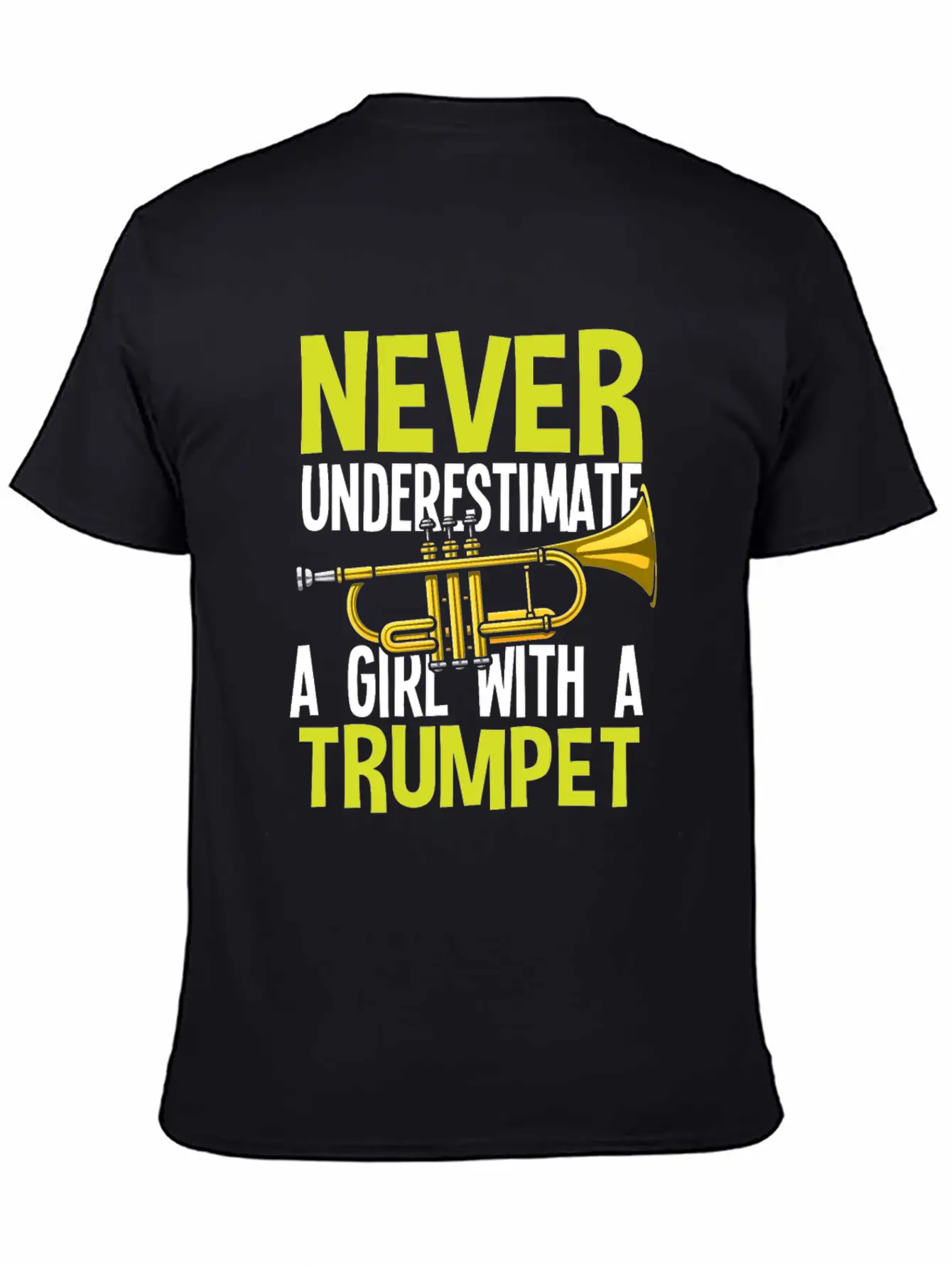 Trumpet Girl Funny Trumpet Player Gift Unisex Casual T-Shirt – Clean Design For Daily Comfort