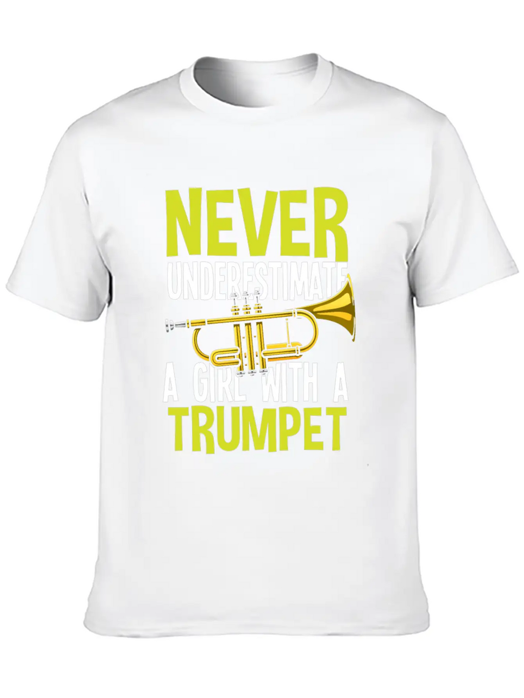 Trumpet Girl Funny Trumpet Player Gift Unisex Casual T-Shirt – Clean Design For Daily Comfort