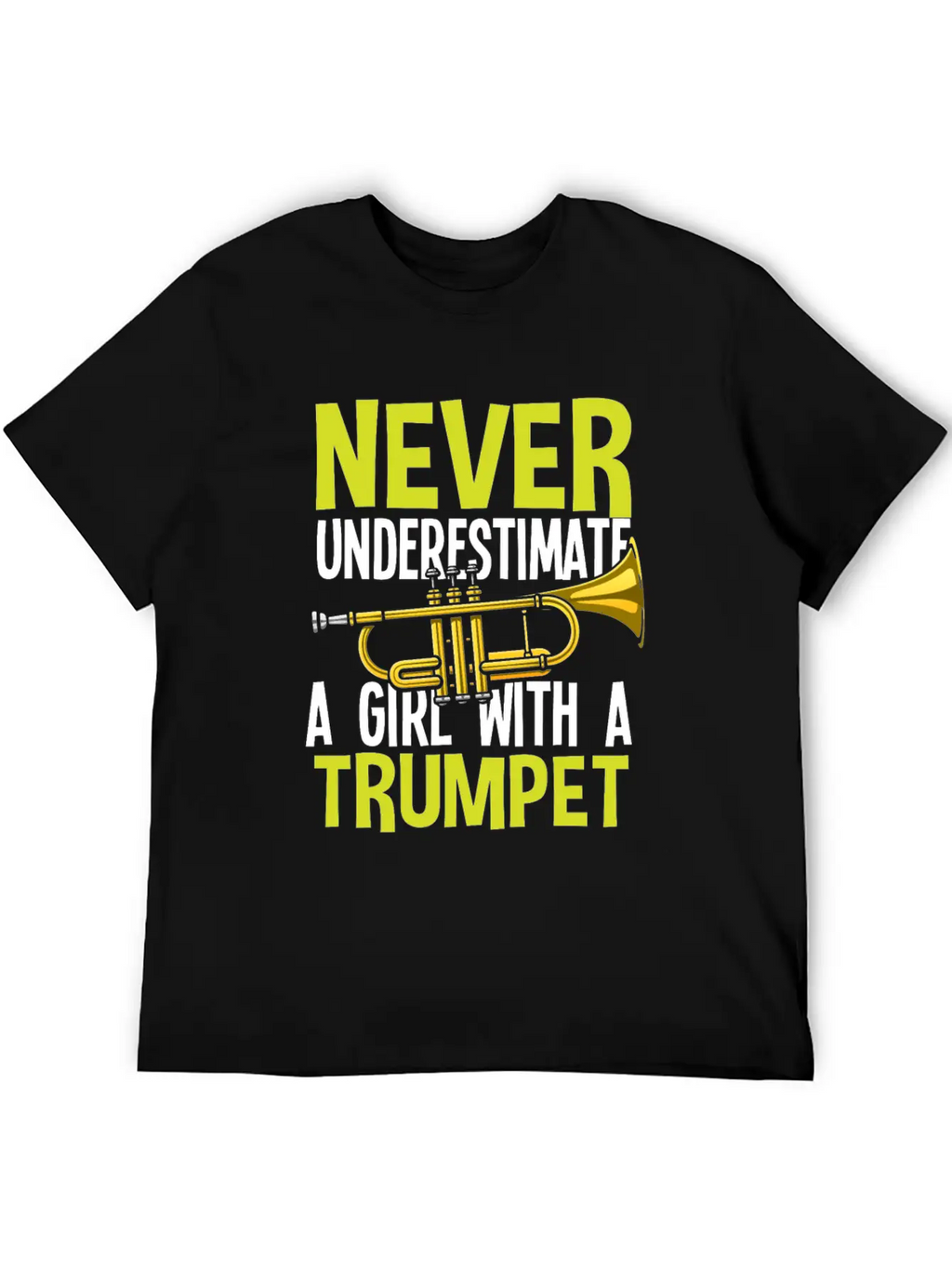 Trumpet Girl Funny Trumpet Player Gift Unisex Casual T-Shirt – Clean Design For Daily Comfort
