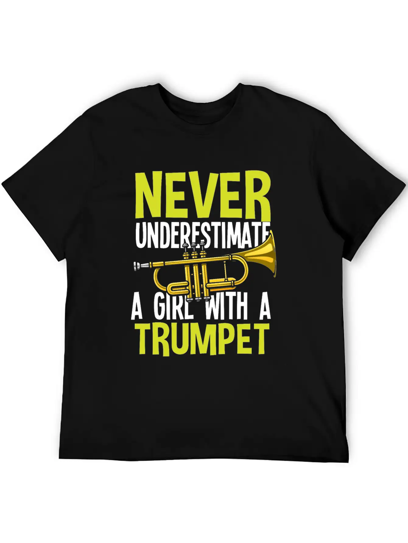 Trumpet Girl Funny Trumpet Player Gift Unisex Casual T-Shirt – Clean Design For Daily Comfort