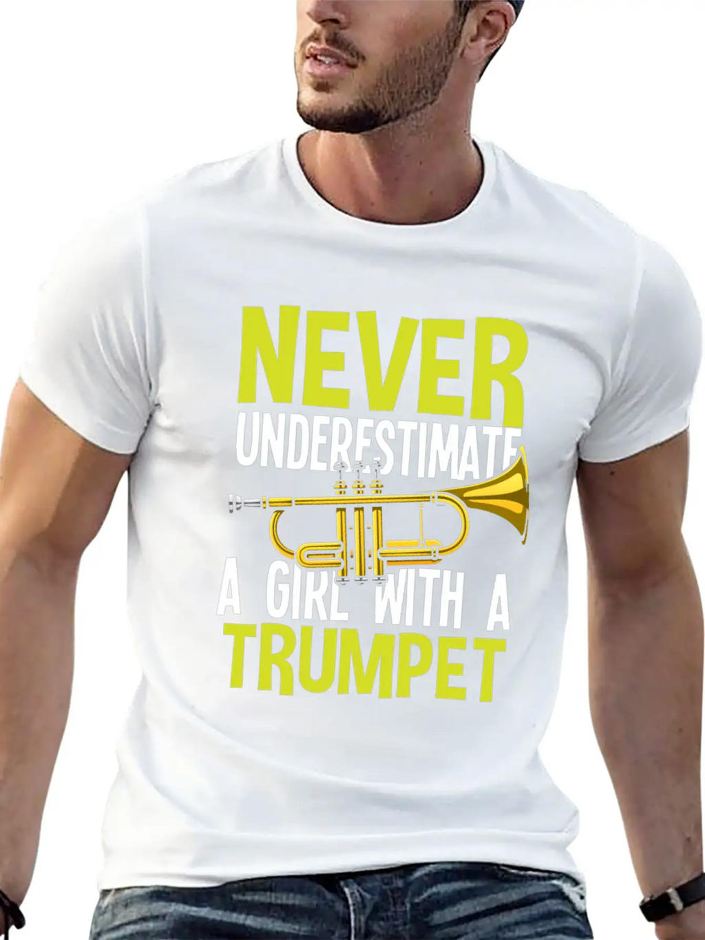 Trumpet Girl Funny Trumpet Player Gift Unisex Casual T-Shirt – Clean Design For Daily Comfort