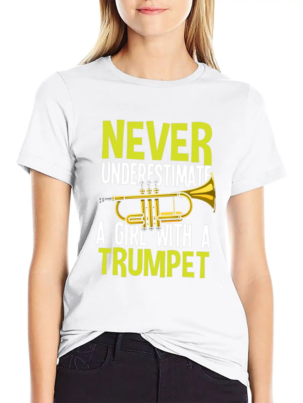 Trumpet Girl Funny Trumpet Player Gift Unisex Casual T-Shirt – Clean Design For Daily Comfort