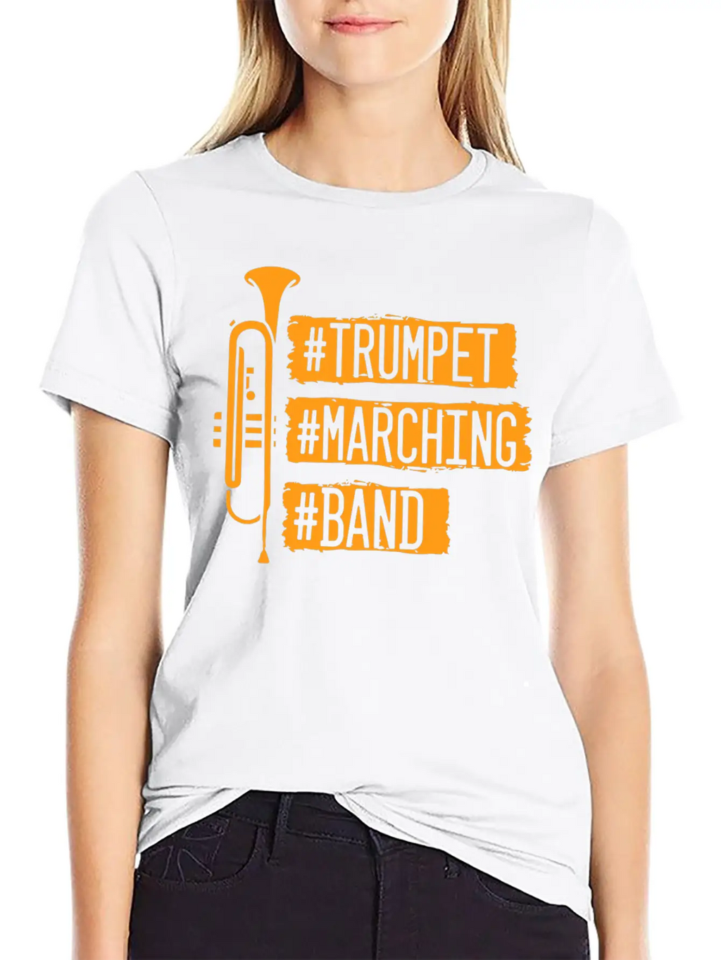 Trumpet Marching Ban Casual Graphic T-Shirt – Simple And Comfortable Daily Wear