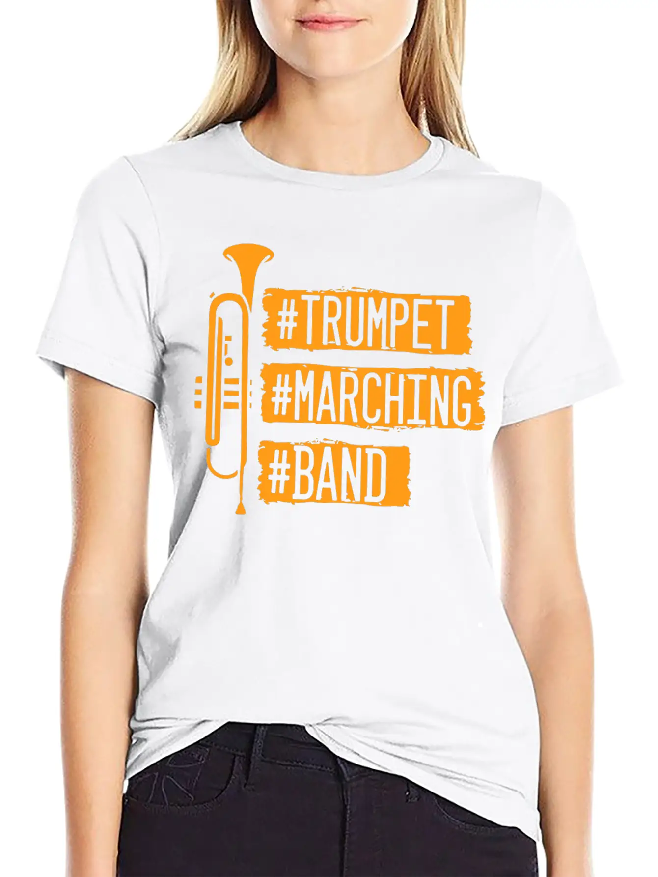 Trumpet Marching Ban Casual Graphic T-Shirt – Simple And Comfortable Daily Wear