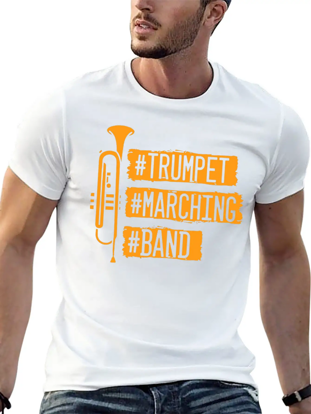 Trumpet Marching Ban Casual Graphic T-Shirt – Simple And Comfortable Daily Wear