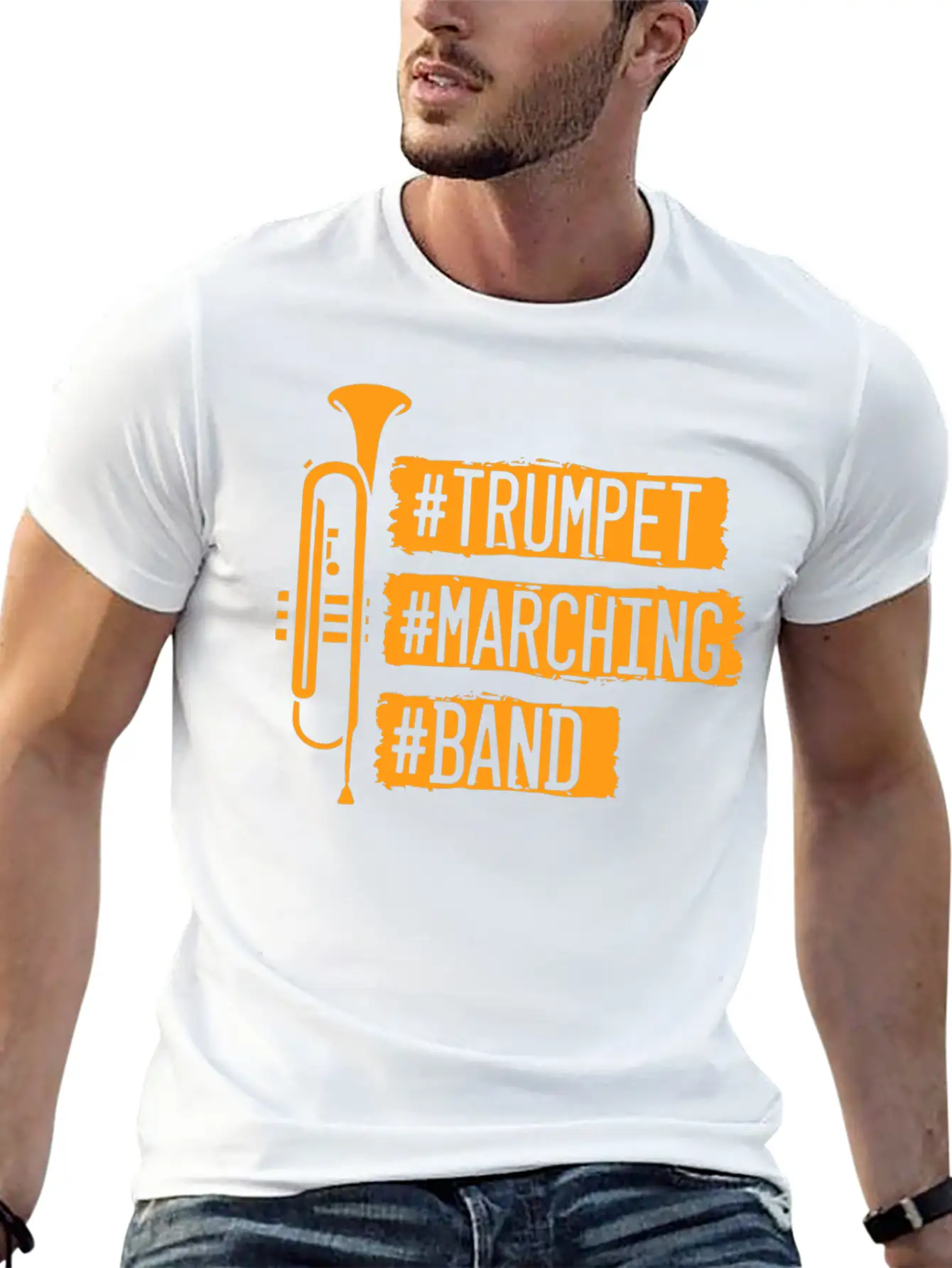 Trumpet Marching Ban Casual Graphic T-Shirt – Simple And Comfortable Daily Wear
