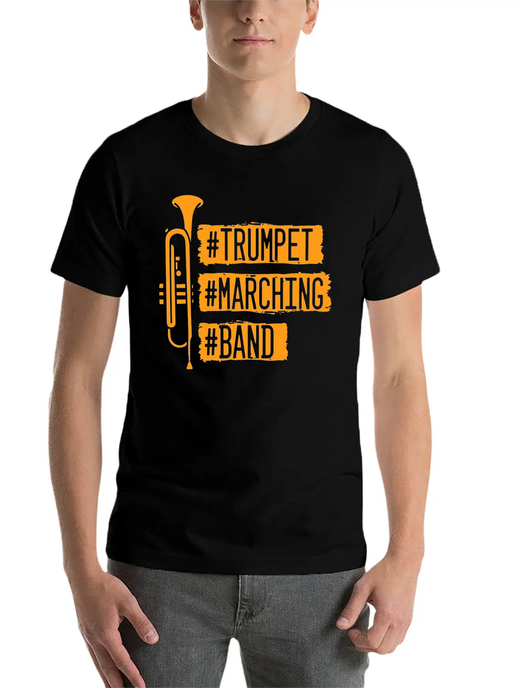 Trumpet Marching Ban Casual Graphic T-Shirt – Simple And Comfortable Daily Wear