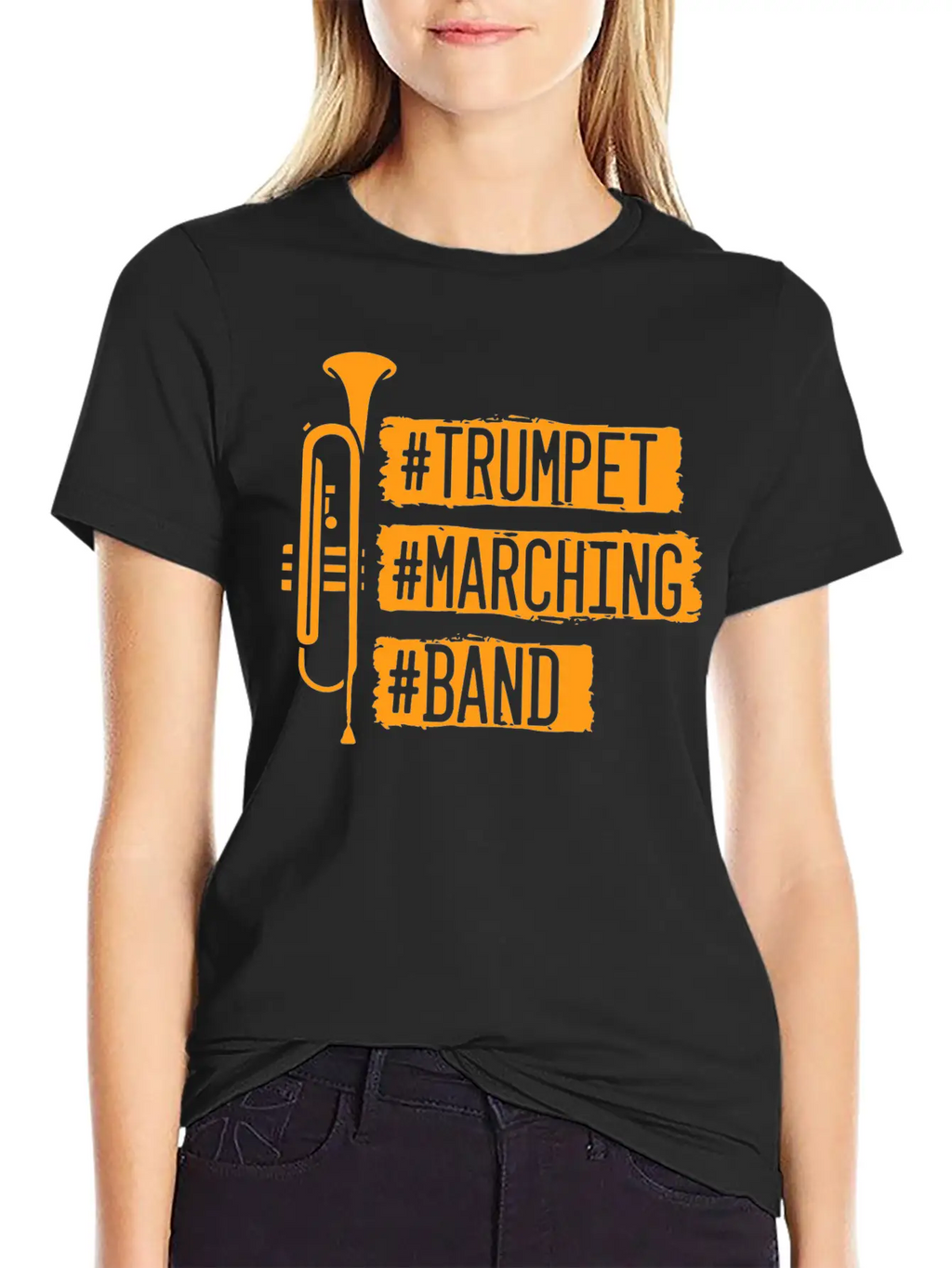 Trumpet Marching Ban Casual Graphic T-Shirt – Simple And Comfortable Daily Wear