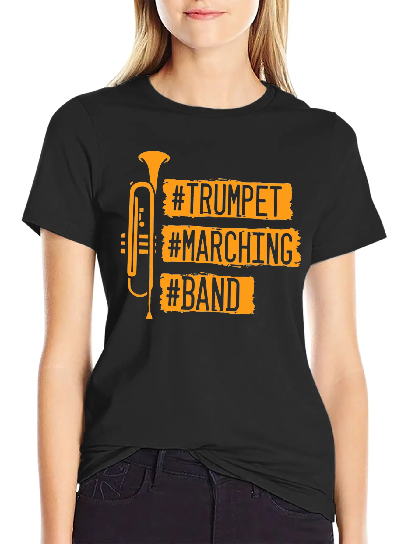 Trumpet Marching Ban Casual Graphic T-Shirt – Simple And Comfortable Daily Wear