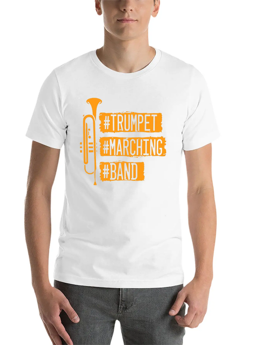 Trumpet Marching Ban Casual Graphic T-Shirt – Simple And Comfortable Daily Wear