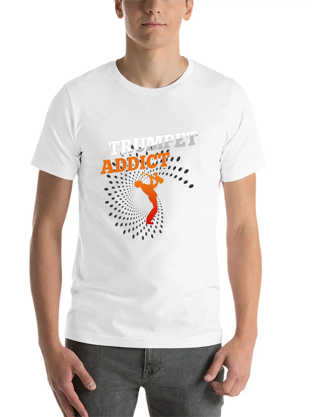 Trumpet Music Addict Gift Breathable Soft Cotton T-Shirt – Timeless Casual Look