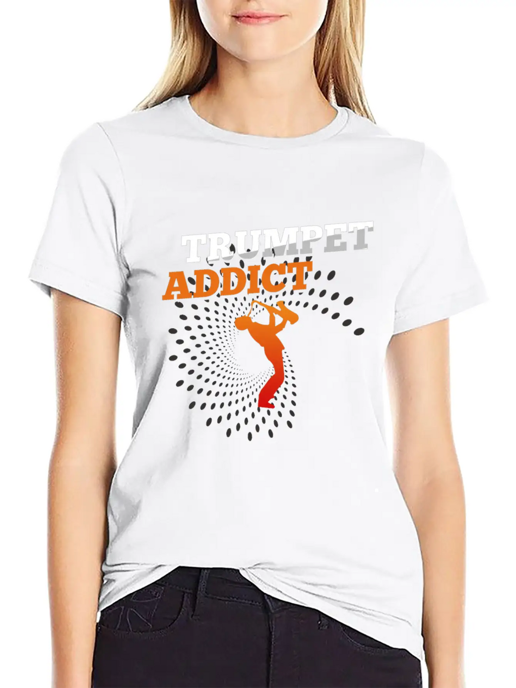 Trumpet Music Addict Gift Breathable Soft Cotton T-Shirt – Timeless Casual Look