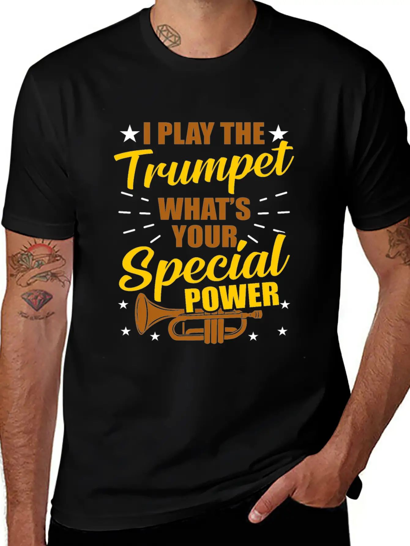 Trumpet Play Trumpet Band Gift Classic Fit Graphic Tee For Daily Comfort – Unisex Cotton Shirt