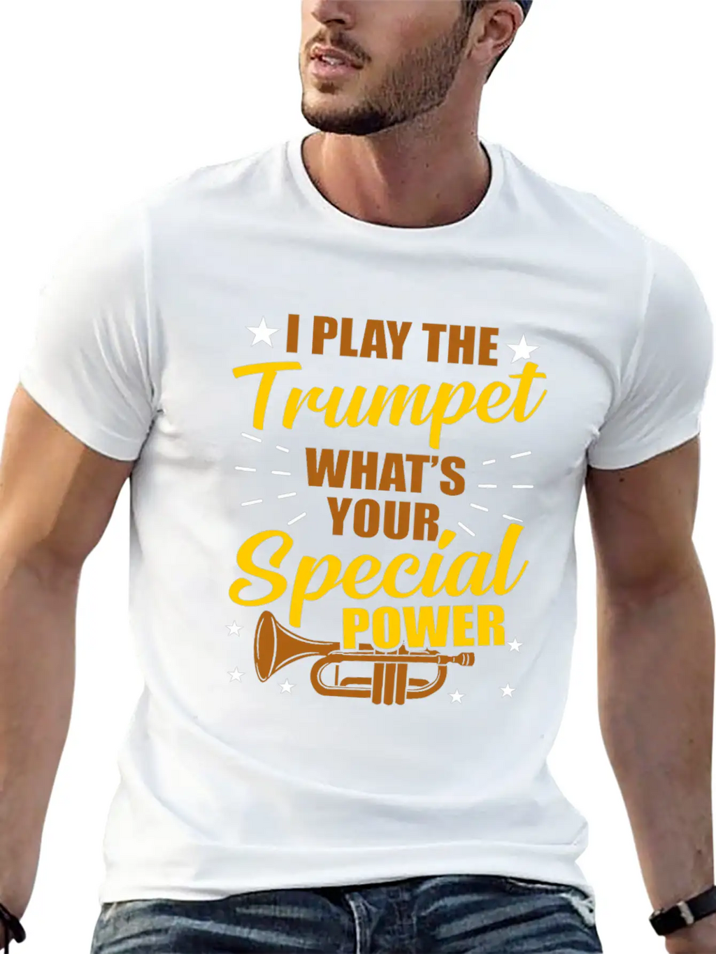 Trumpet Play Trumpet Band Gift Classic Fit Graphic Tee For Daily Comfort – Unisex Cotton Shirt