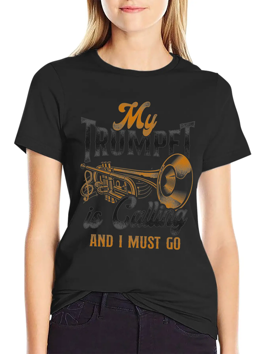 Trumpet Player Vintage My Trumpet Breathable Soft Cotton T-Shirt – Timeless Casual Look
