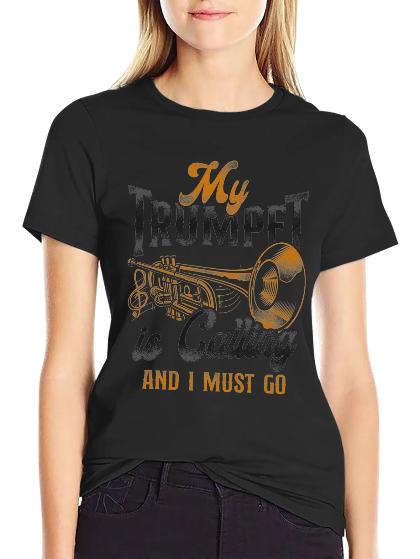 Trumpet Player Vintage My Trumpet Breathable Soft Cotton T-Shirt – Timeless Casual Look