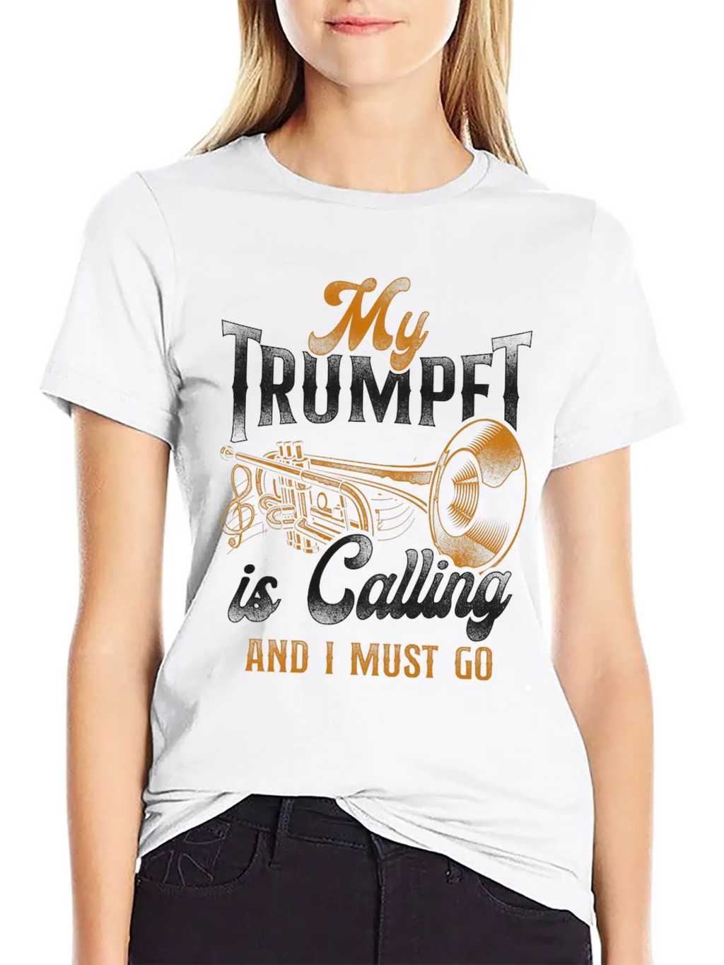Trumpet Player Vintage My Trumpet Breathable Soft Cotton T-Shirt – Timeless Casual Look