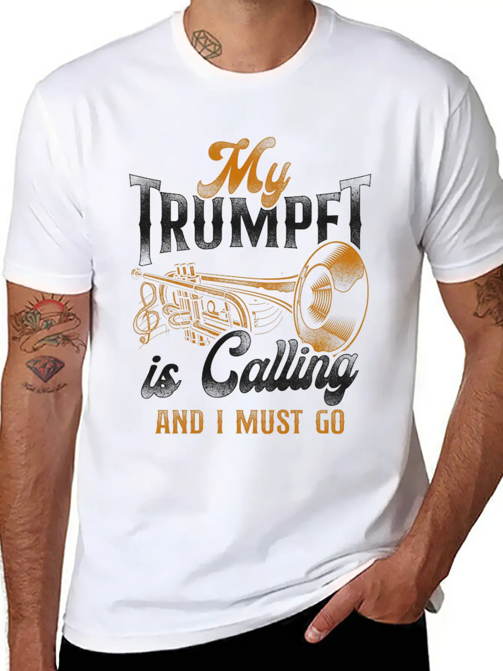 Trumpet Player Vintage My Trumpet Breathable Soft Cotton T-Shirt – Timeless Casual Look