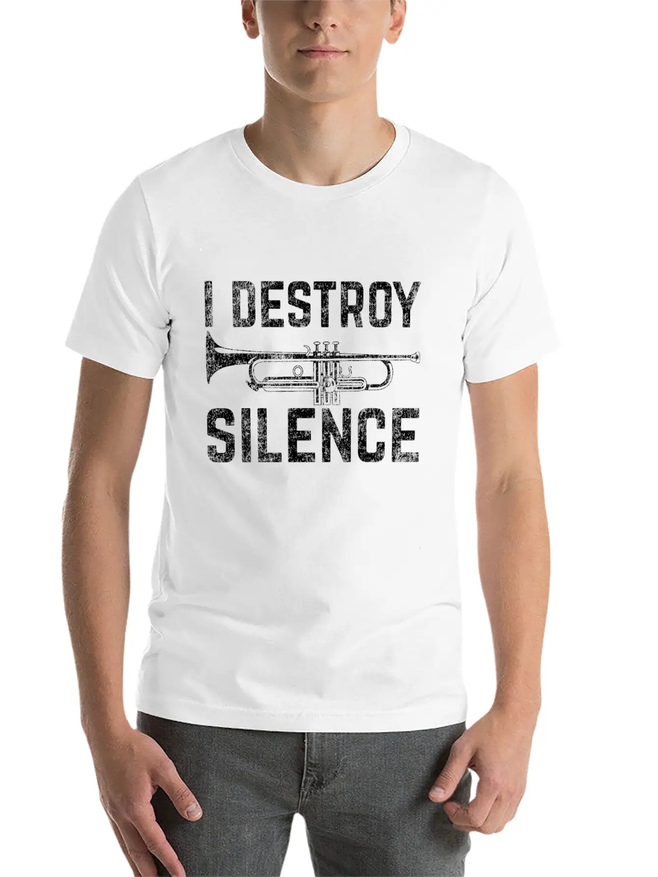 Trumpet Silence Unisex Casual T-Shirt – Clean Design For Daily Comfort