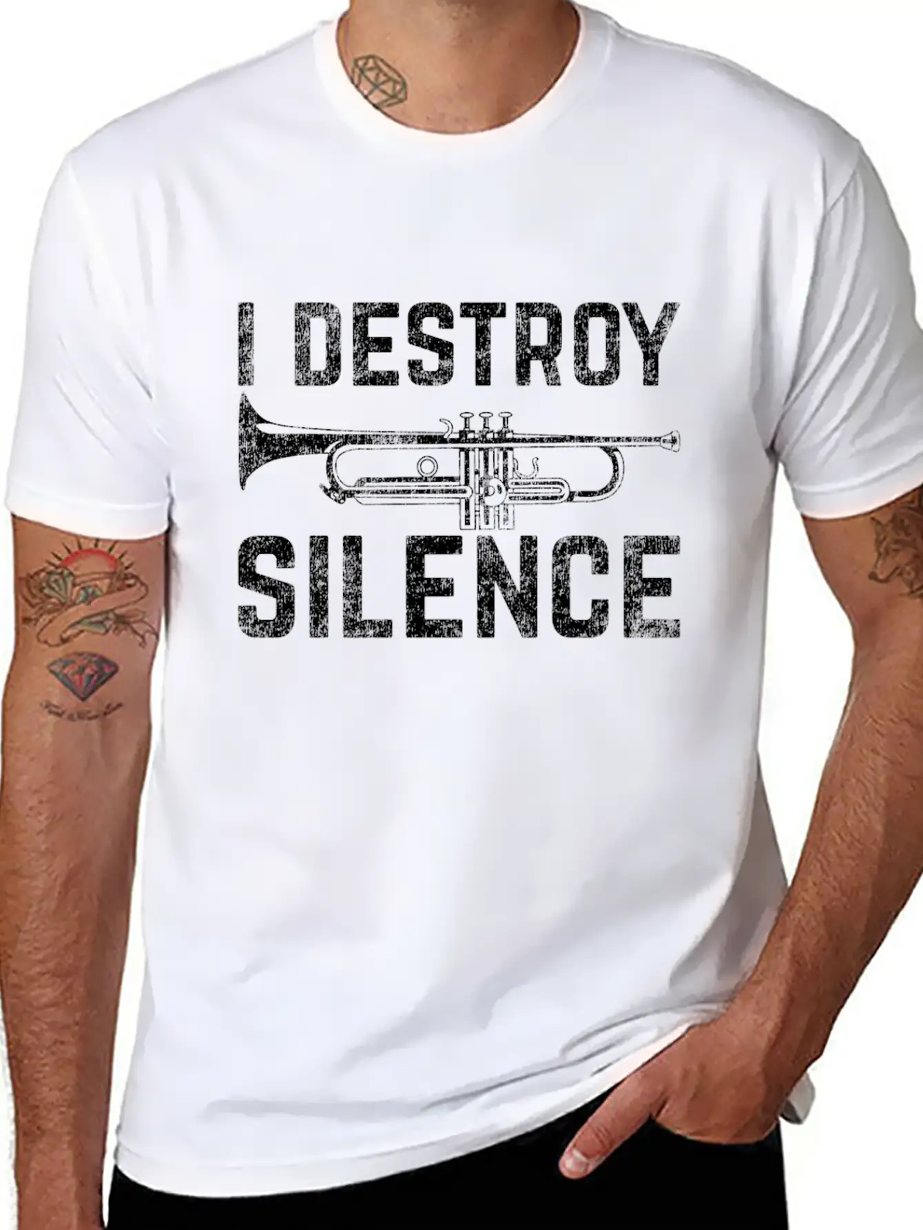 Trumpet Silence Unisex Casual T-Shirt – Clean Design For Daily Comfort