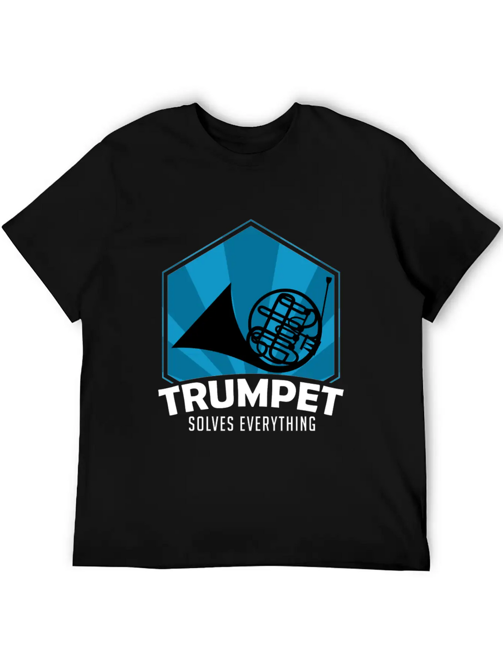 Trumpet Solves Everything Essential Cotton Tee For Daily Outfits – Unisex Style