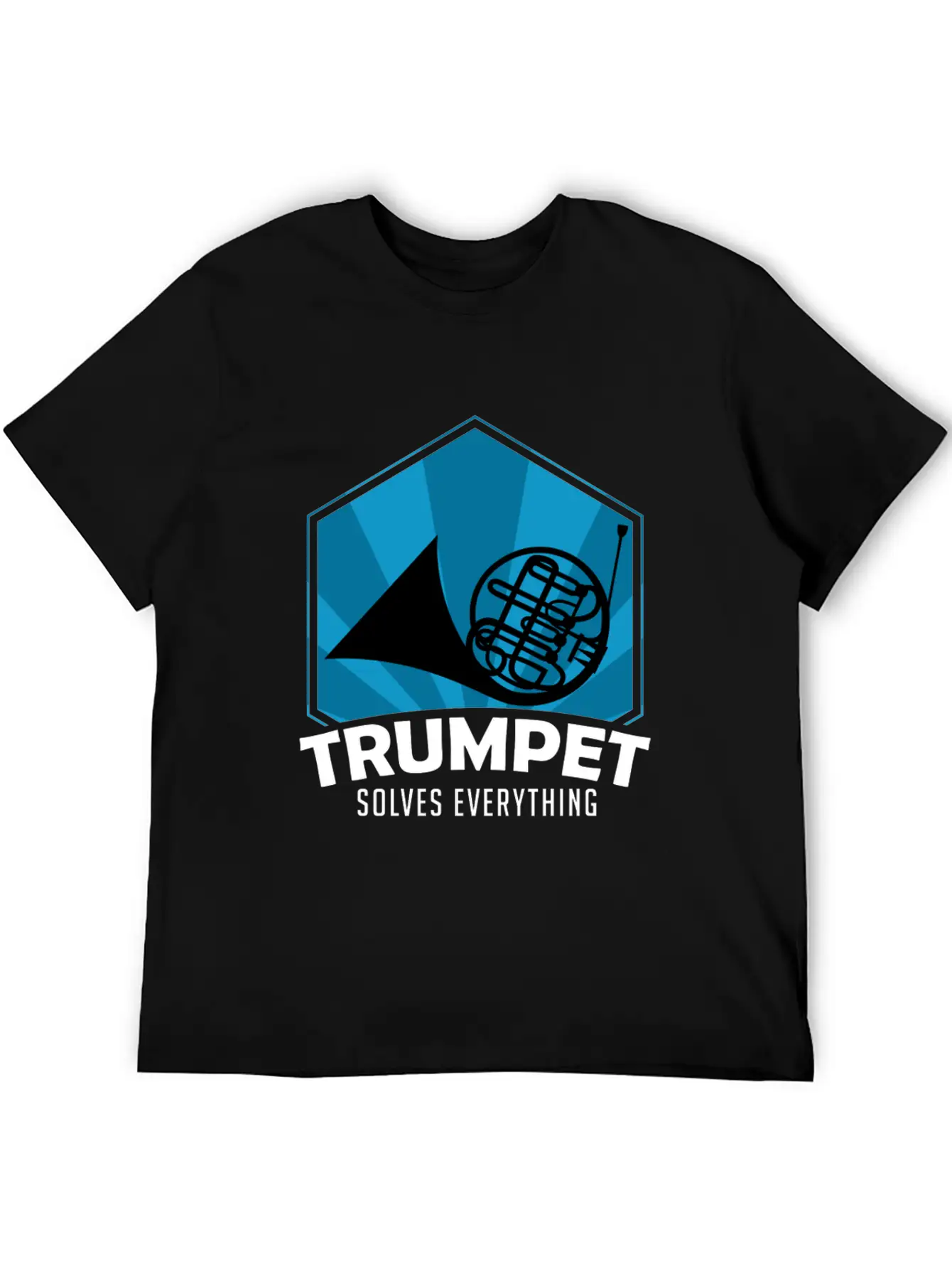 Trumpet Solves Everything Essential Cotton Tee For Daily Outfits – Unisex Style