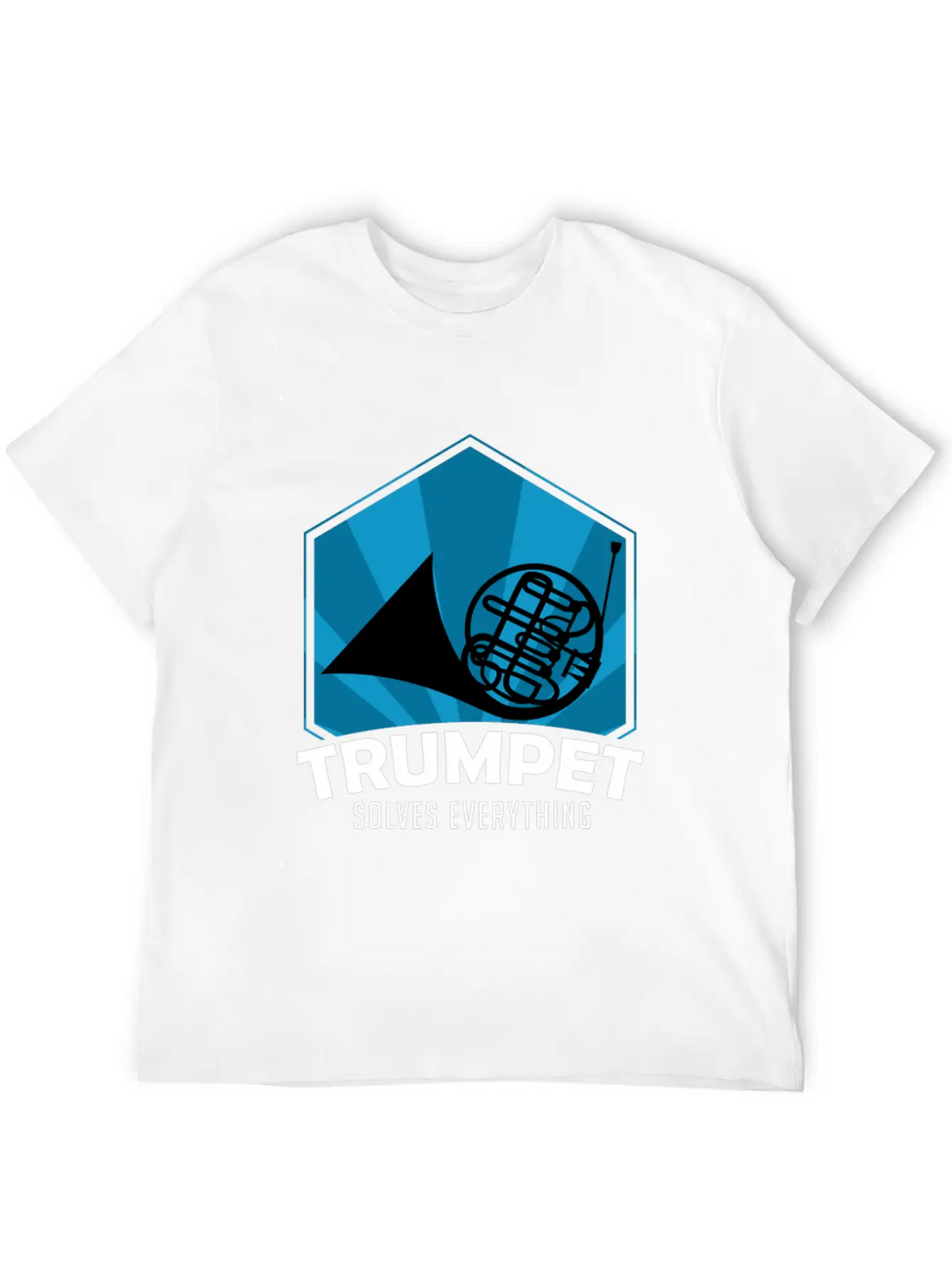 Trumpet Solves Everything Essential Cotton Tee For Daily Outfits – Unisex Style