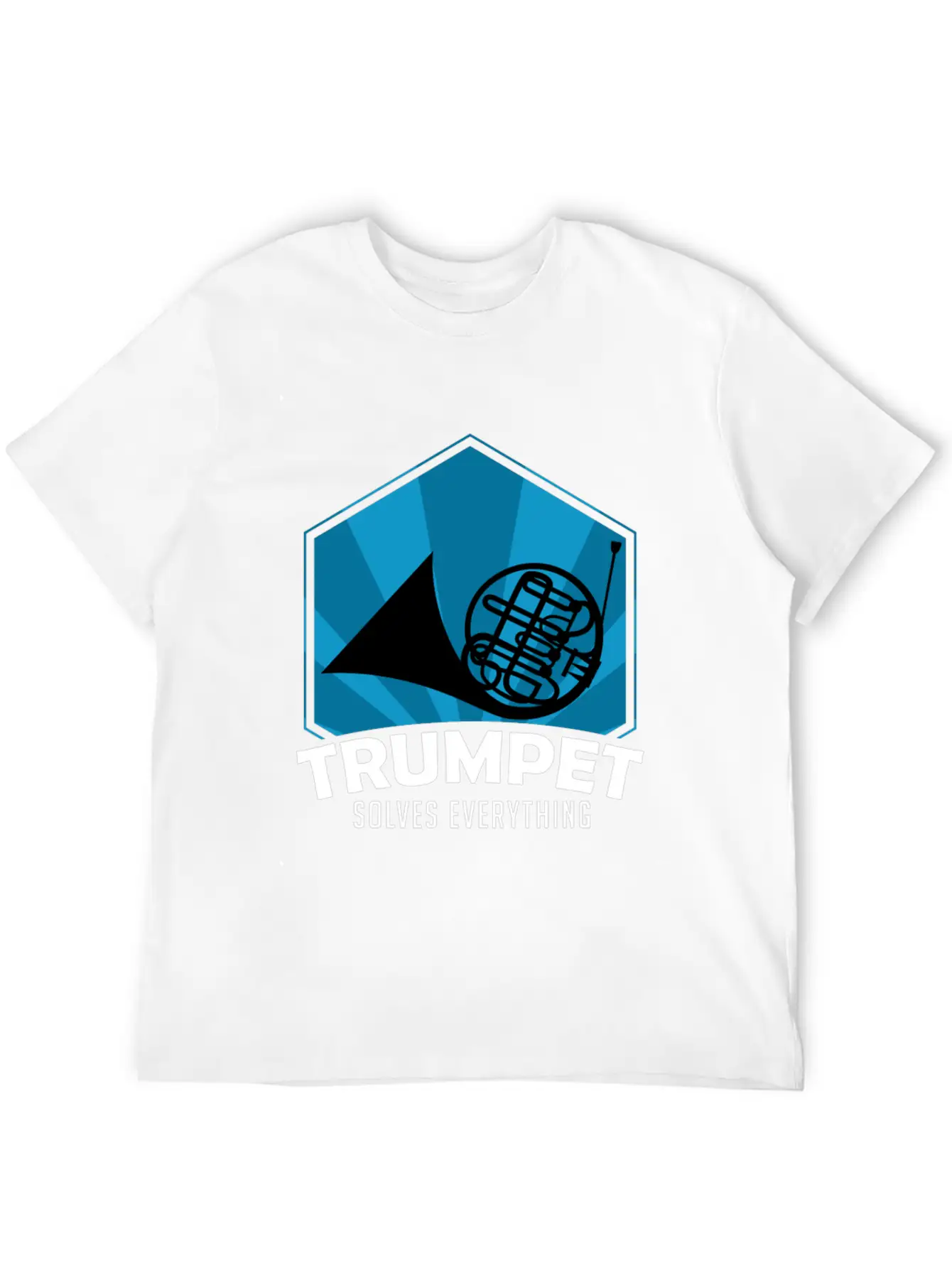 Trumpet Solves Everything Essential Cotton Tee For Daily Outfits – Unisex Style