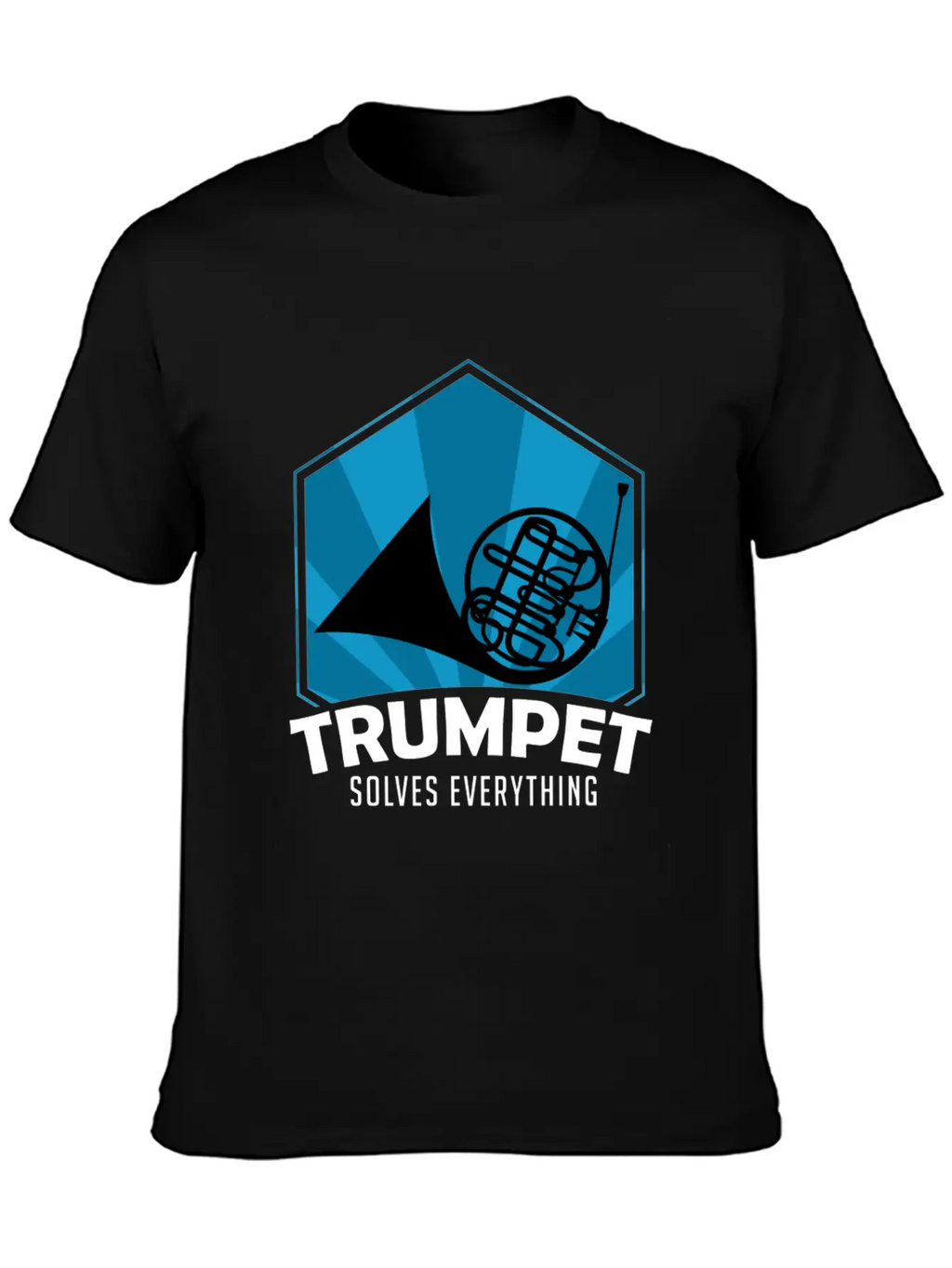 Trumpet Solves Everything Essential Cotton Tee For Daily Outfits – Unisex Style