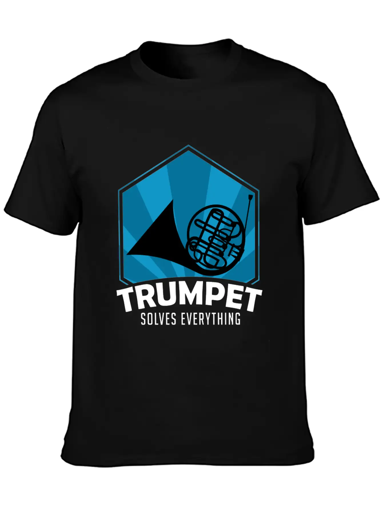 Trumpet Solves Everything Essential Cotton Tee For Daily Outfits – Unisex Style