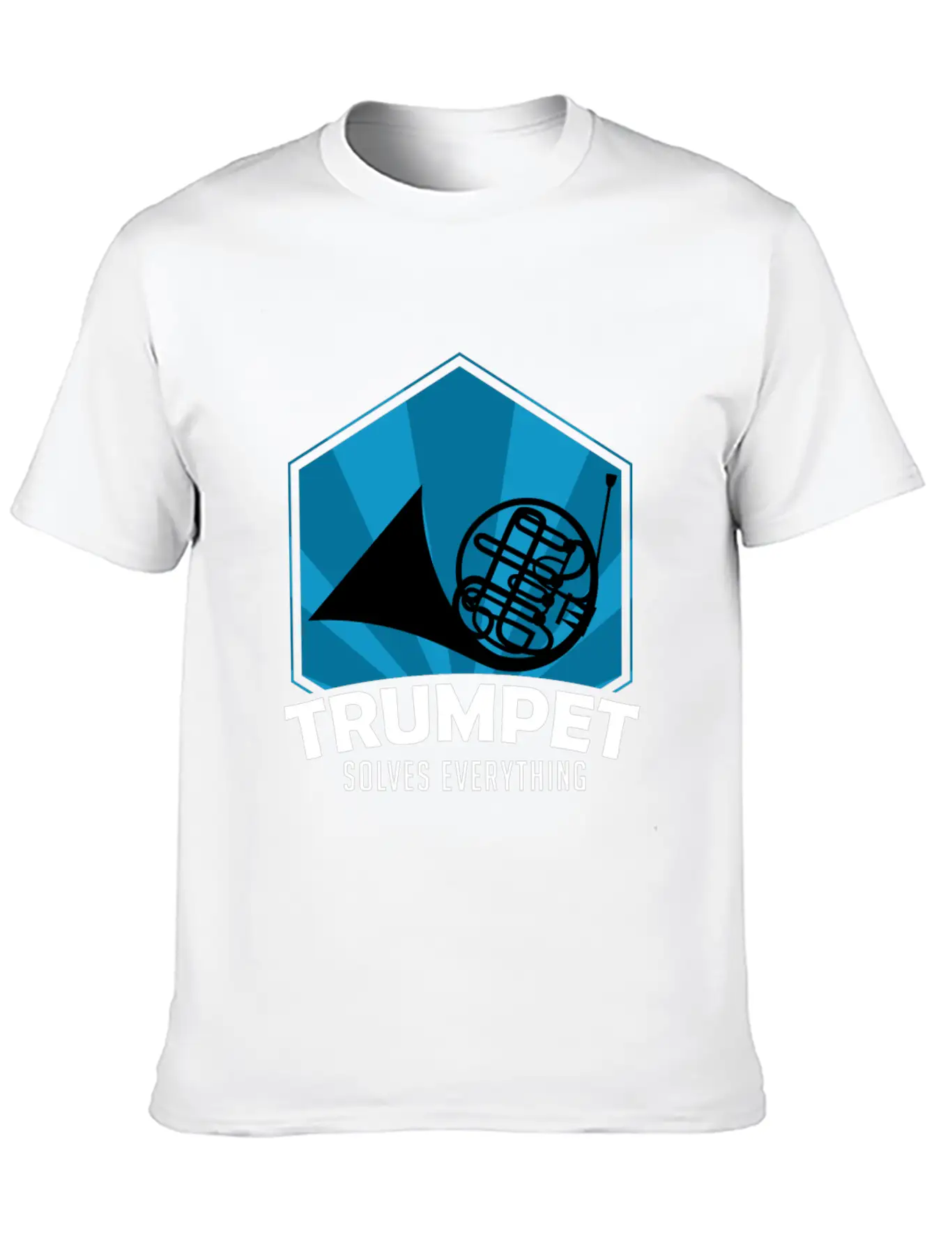 Trumpet Solves Everything Essential Cotton Tee For Daily Outfits – Unisex Style