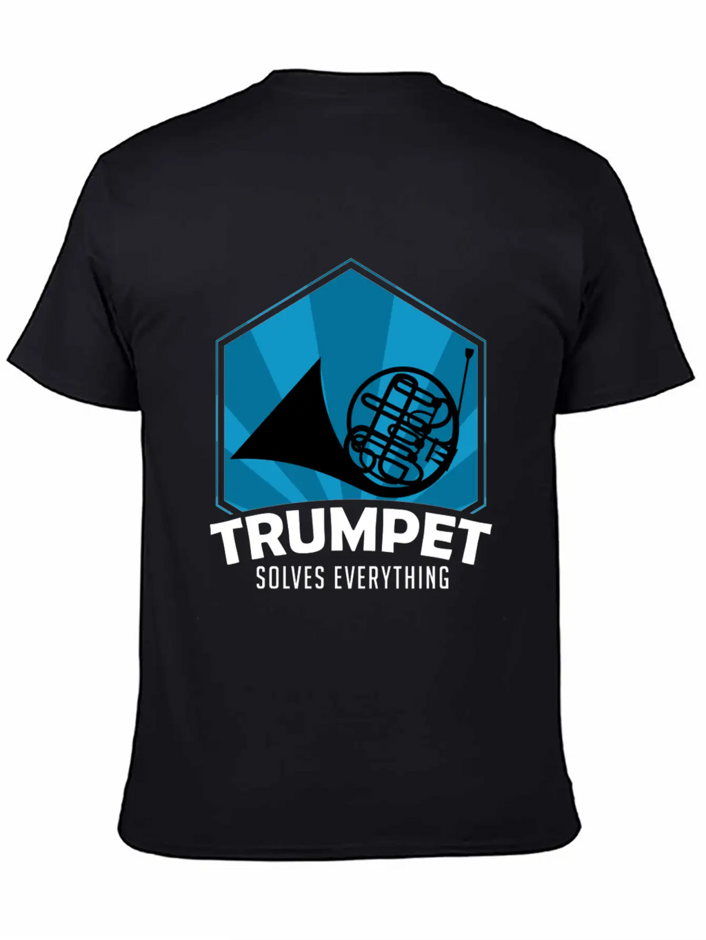 Trumpet Solves Everything Essential Cotton Tee For Daily Outfits – Unisex Style
