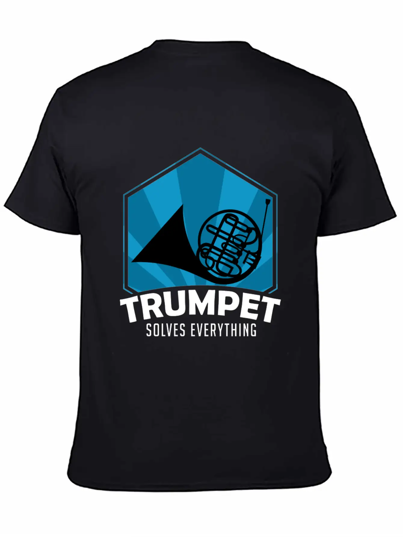 Trumpet Solves Everything Essential Cotton Tee For Daily Outfits – Unisex Style