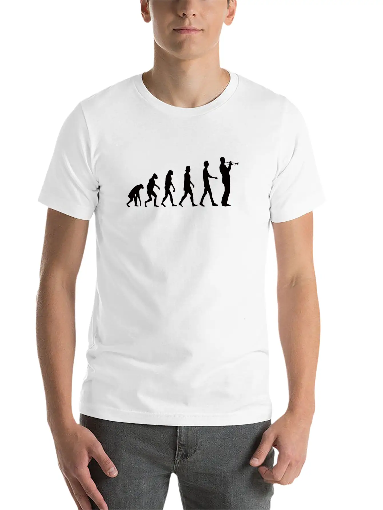 Trumpet Trumpet Player Evolution Unisex Casual T-Shirt – Clean Design For Daily Comfort