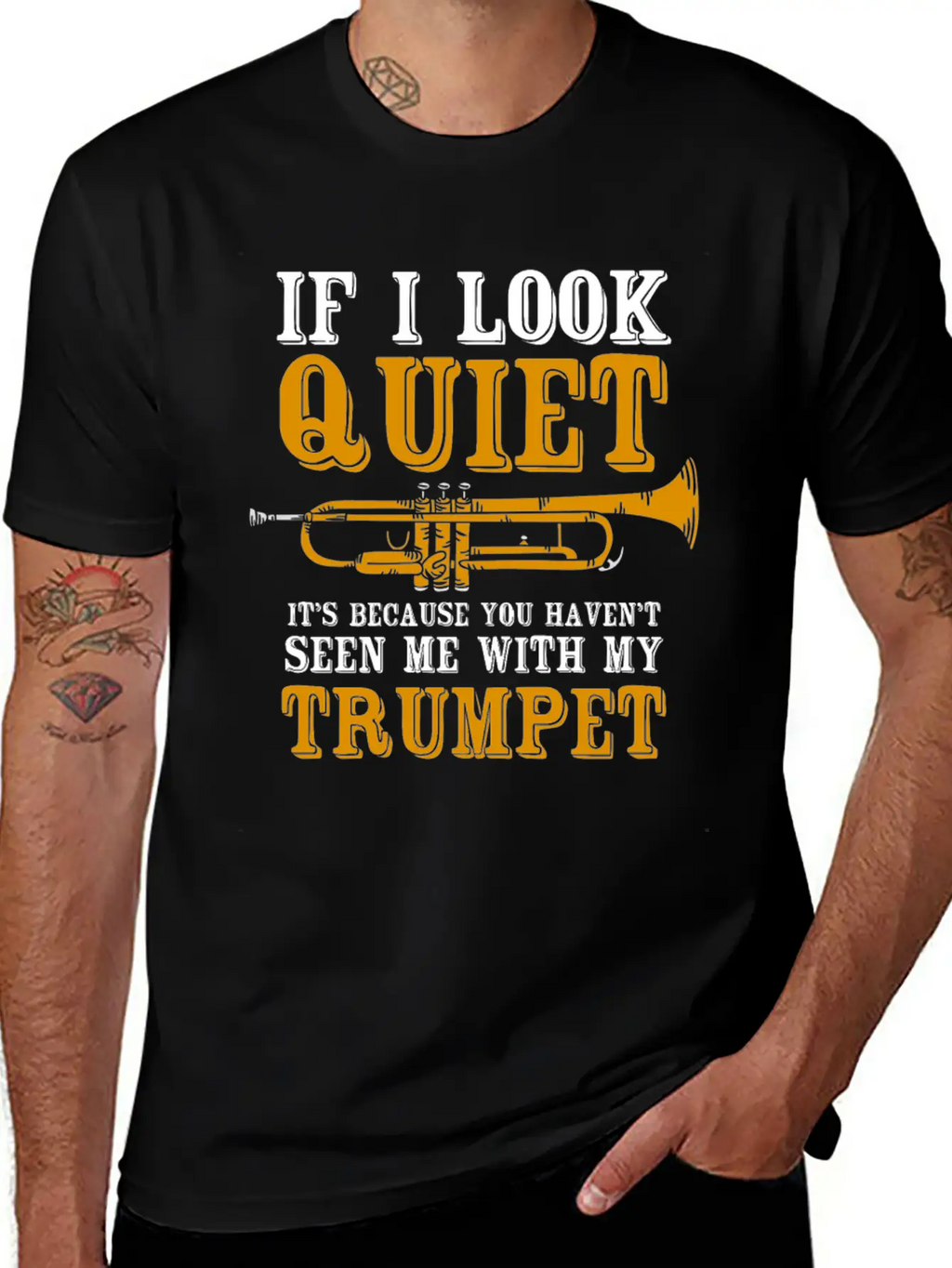 Trumpet Trumpeter Wind Instrument Unisex Casual T-Shirt – Clean Design For Daily Comfort