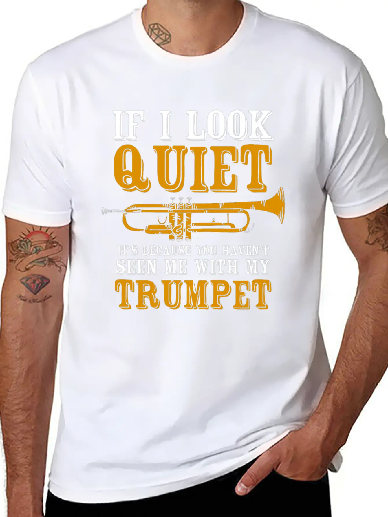 Trumpet Trumpeter Wind Instrument Unisex Casual T-Shirt – Clean Design For Daily Comfort