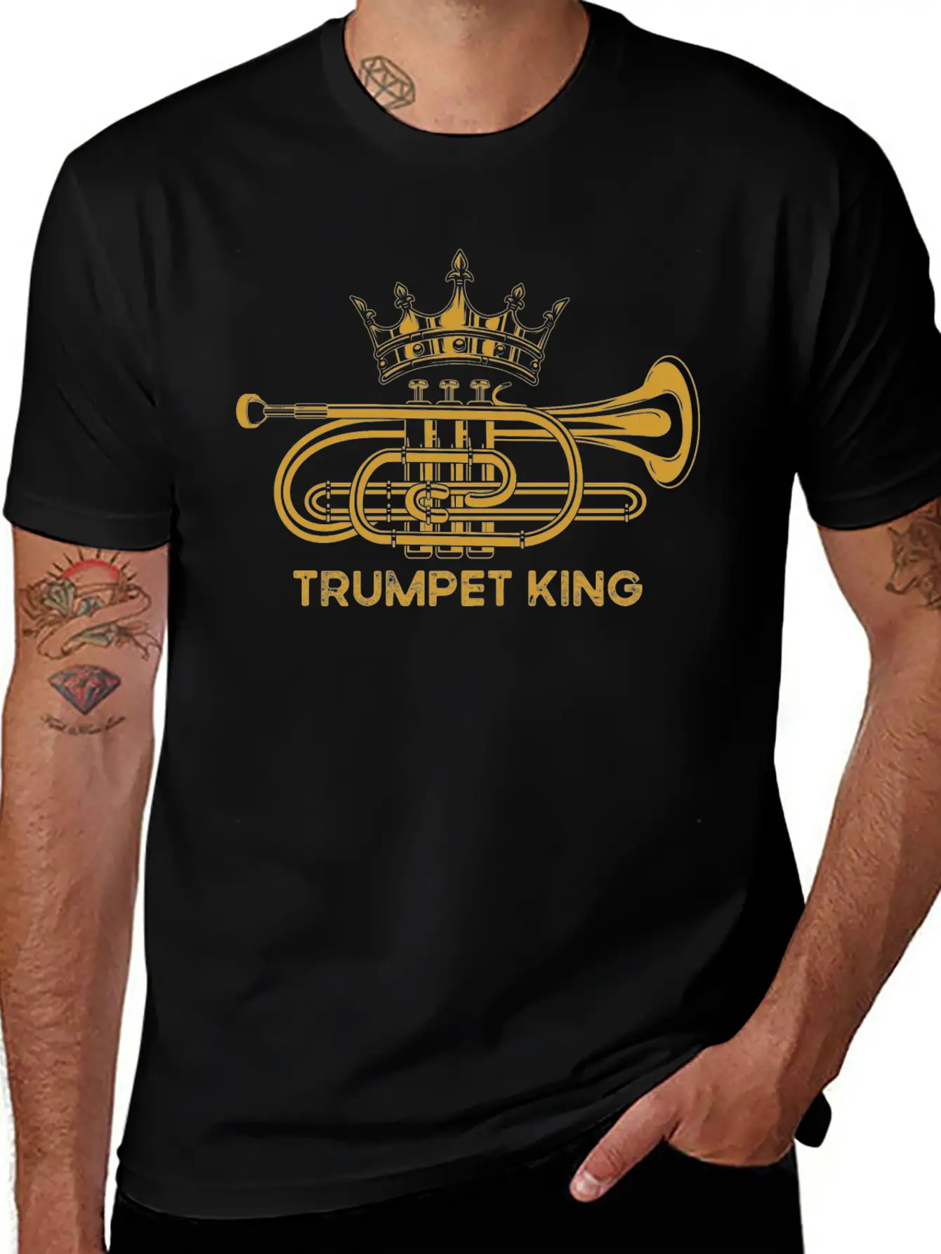 Trumpet Trumpets Trumpet Player Gift Trumpet Lover Casual Graphic T-Shirt – Simple And Comfortable Daily Wear
