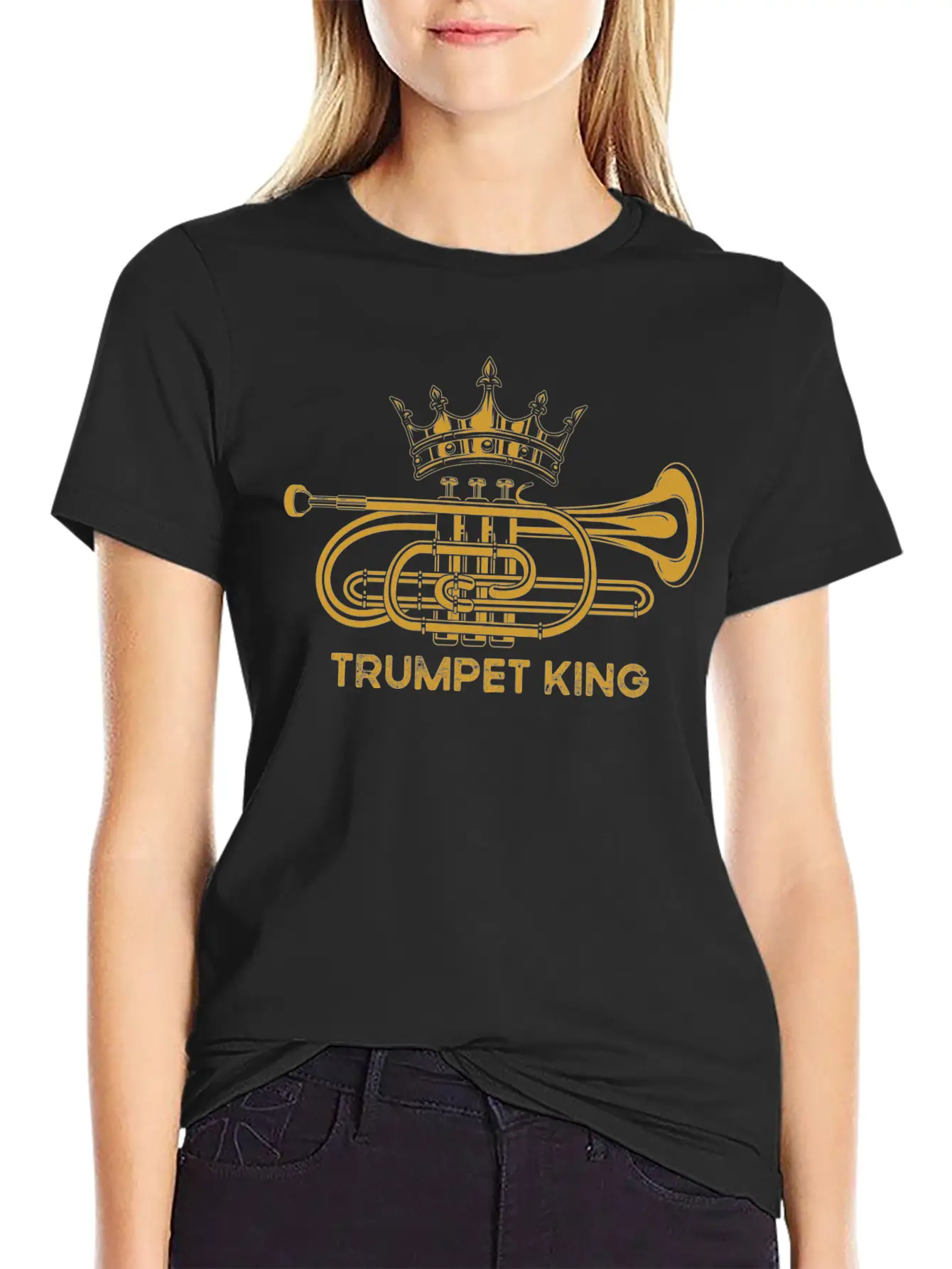 Trumpet Trumpets Trumpet Player Gift Trumpet Lover Casual Graphic T-Shirt – Simple And Comfortable Daily Wear