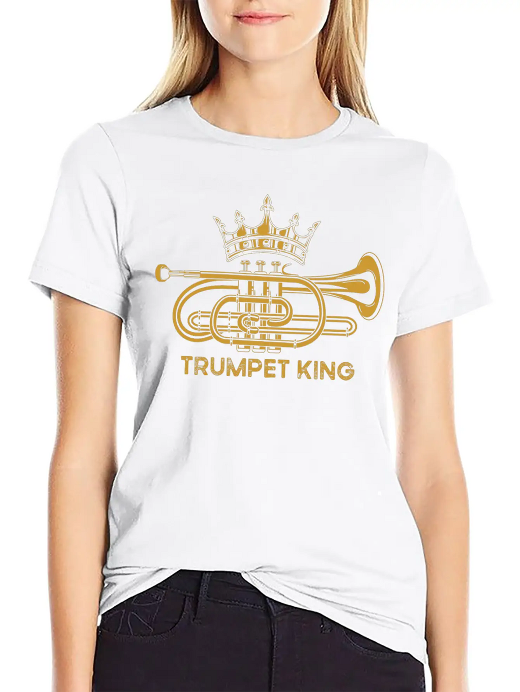 Trumpet Trumpets Trumpet Player Gift Trumpet Lover Casual Graphic T-Shirt – Simple And Comfortable Daily Wear