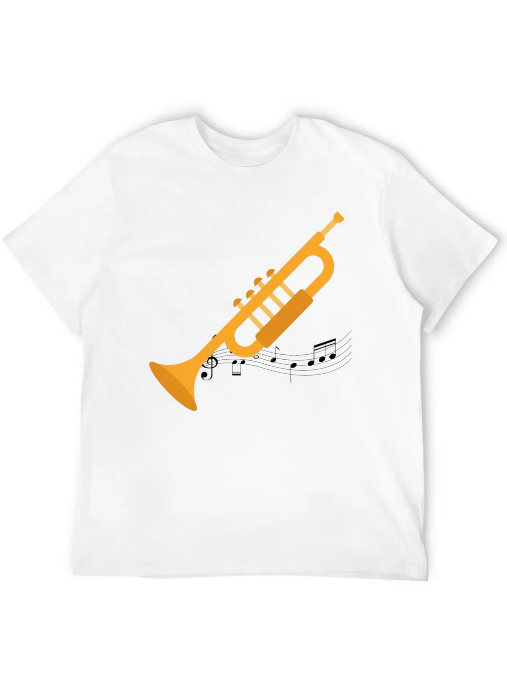 Trumpeter Heartbeat Unisex Casual T-Shirt – Clean Design For Daily Comfort