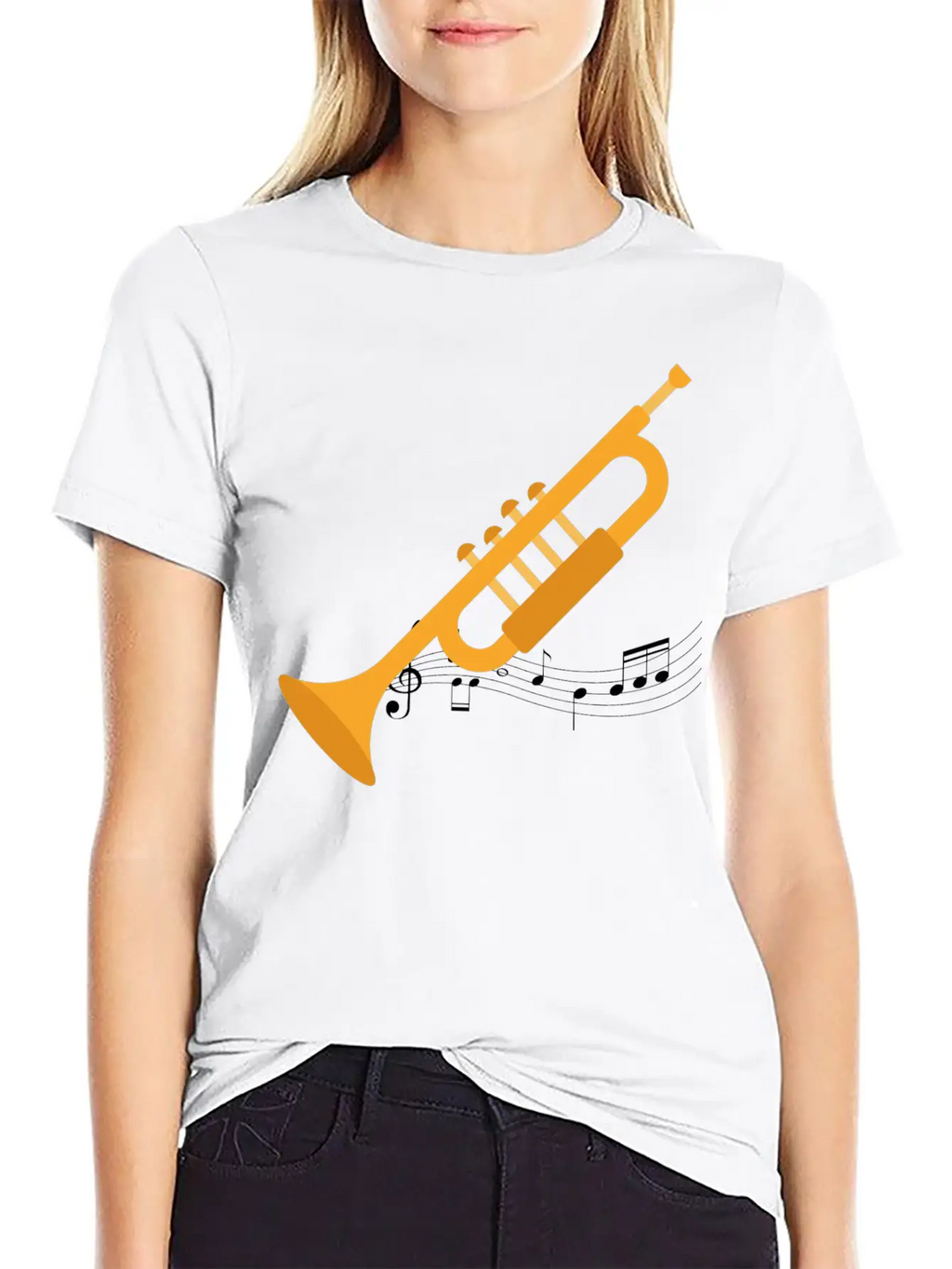 Trumpeter Heartbeat Unisex Casual T-Shirt – Clean Design For Daily Comfort