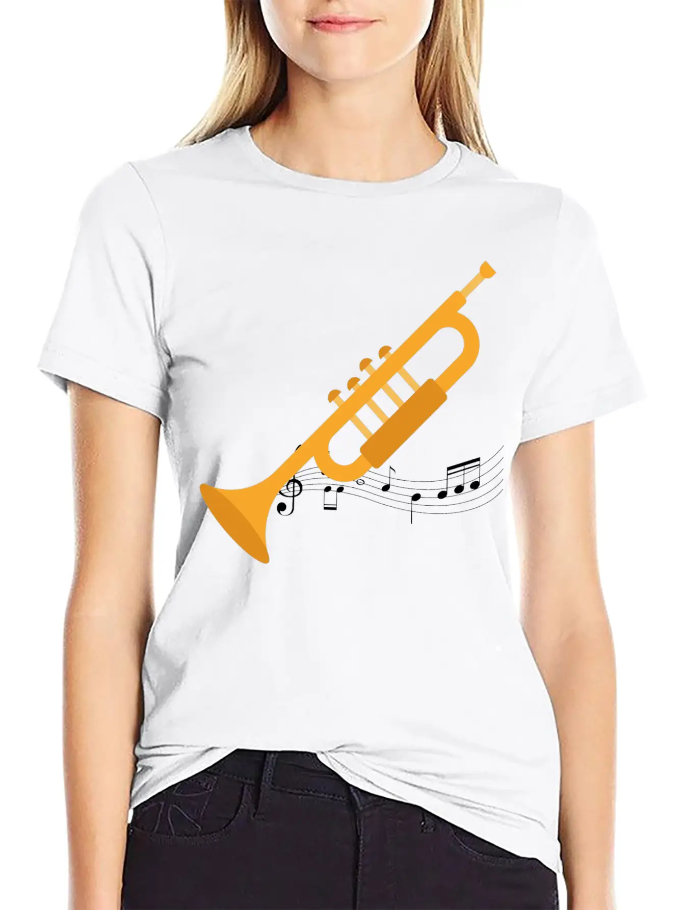 Trumpeter Heartbeat Unisex Casual T-Shirt – Clean Design For Daily Comfort