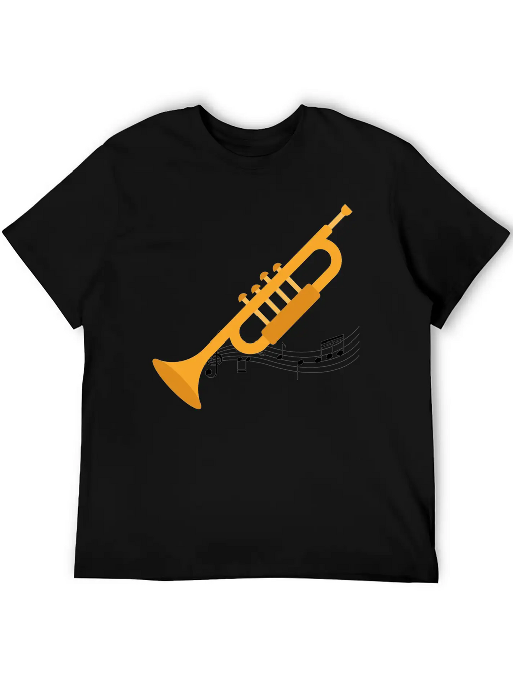 Trumpeter Heartbeat Unisex Casual T-Shirt – Clean Design For Daily Comfort